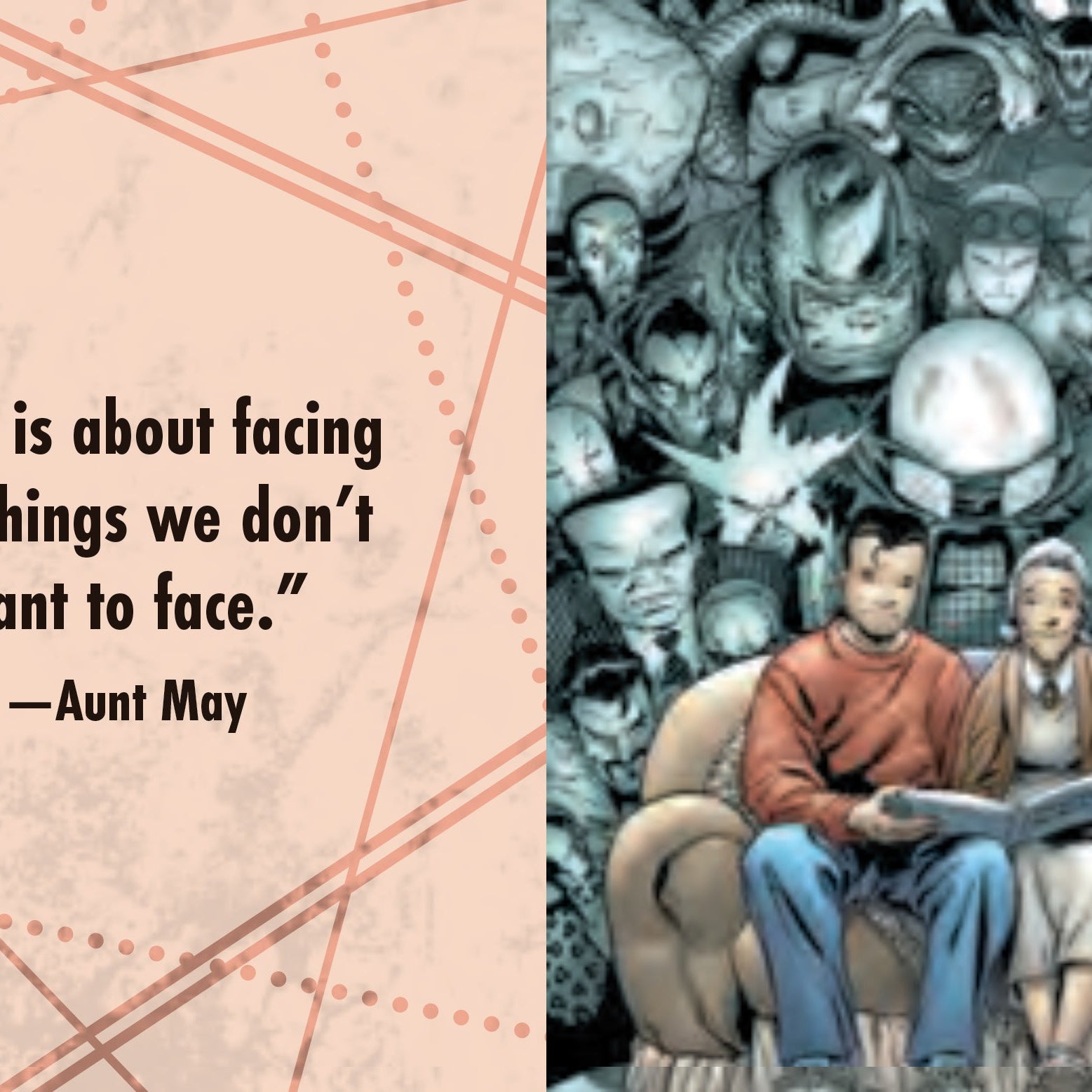 Hardcover edition of Marvel Comics Spider-Man quotes and quips book with a protective jacket featuring Spider-Man artwork.