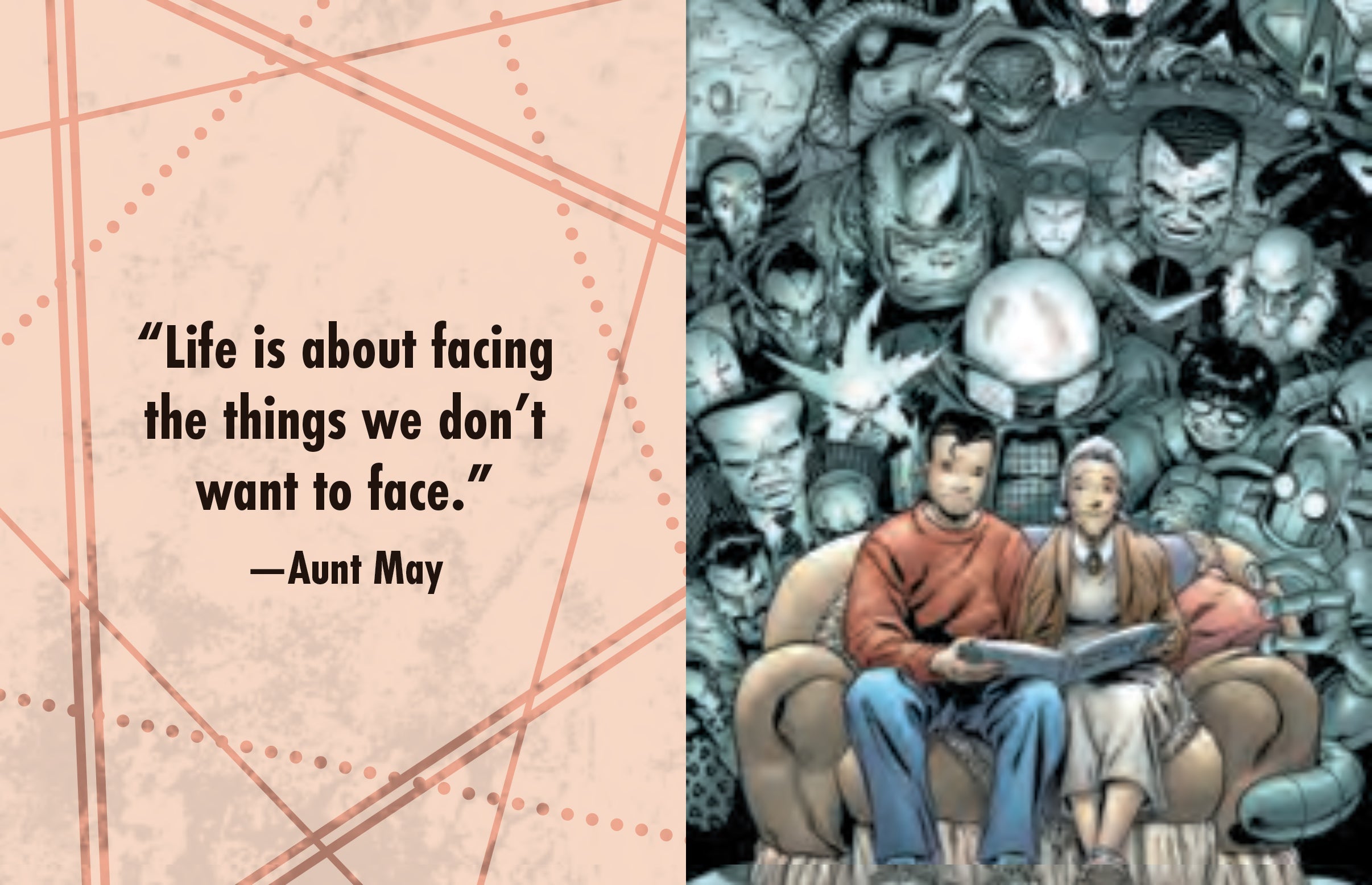 Hardcover edition of Marvel Comics Spider-Man quotes and quips book with a protective jacket featuring Spider-Man artwork.