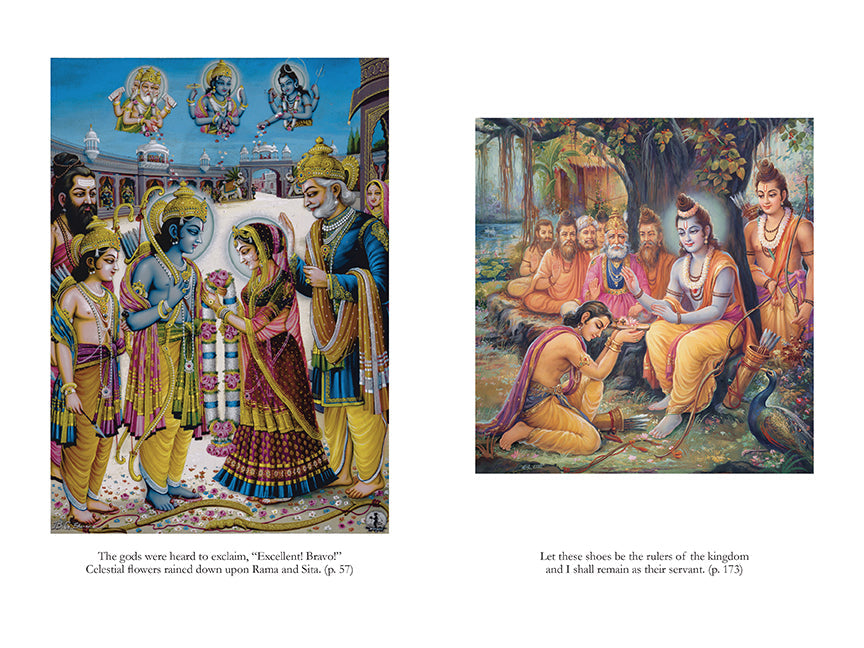 Hardcover edition of Ramayana with decorative jacket by Insight Editions, featuring intricate cover artwork.