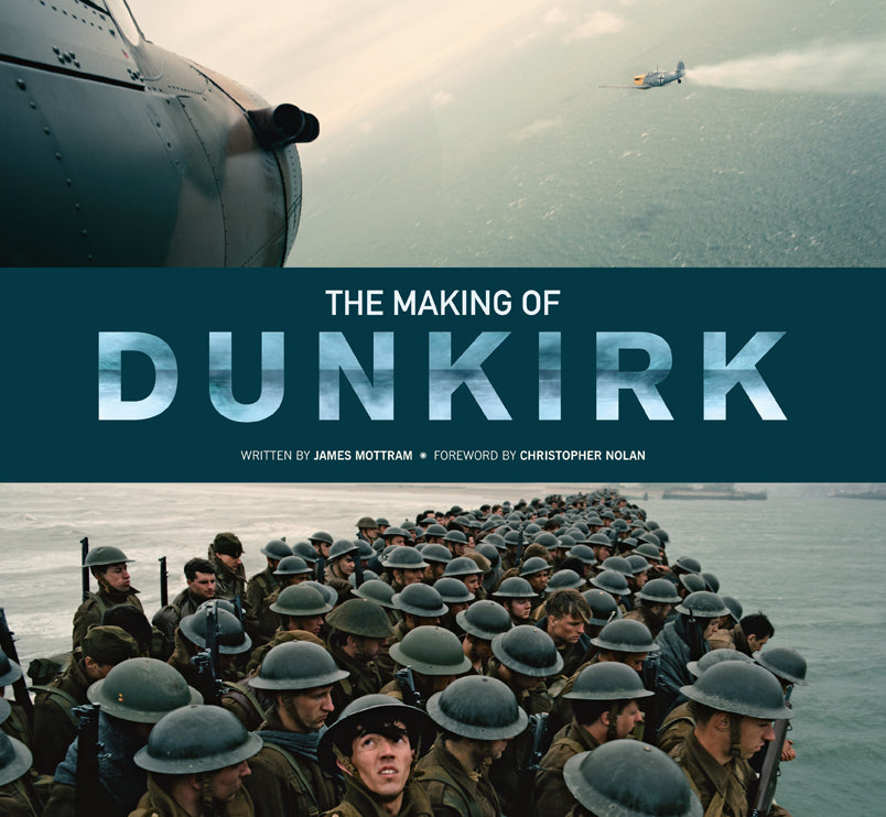 Hardcover edition of "The Making of Dunkirk" by Insight Editions with illustrated jacket, showing detailed cover art.
