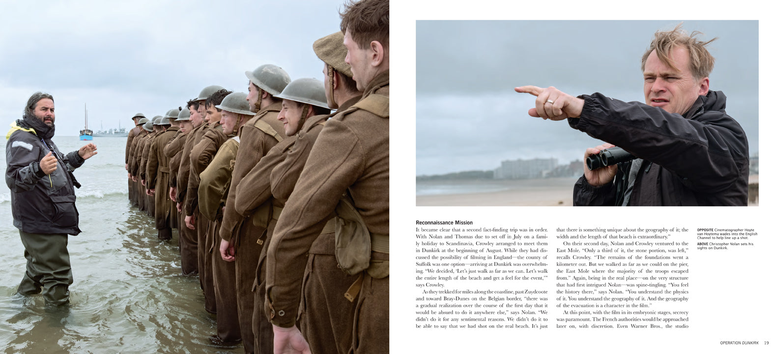 Hardcover edition of "The Making of Dunkirk" by Insight Editions with a protective jacket, featuring cover art related to the film.