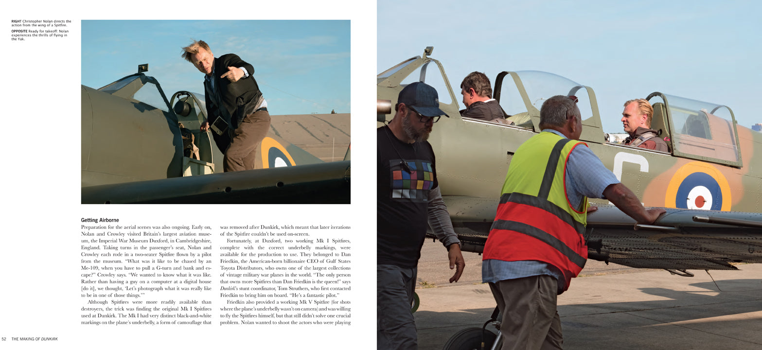 Hardcover edition of "The Making of Dunkirk" with dust jacket by Insight Editions, featuring the book cover and detailed design.