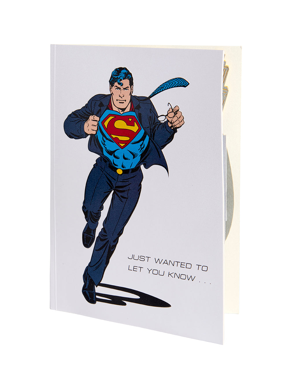 Superman signature pop-up card featuring detailed artwork from DC Comics, perfect for home decor or collectible display.