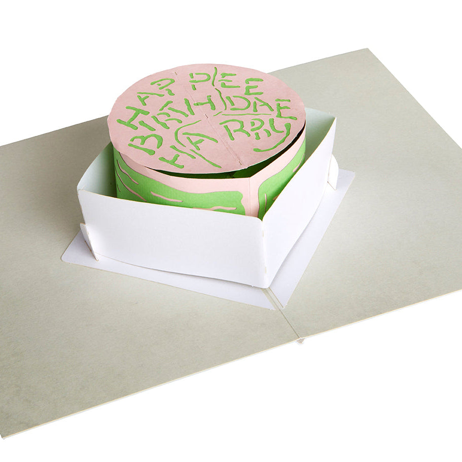Harry Potter birthday cake signature pop-up card from Insight Editions featuring magical cake design for special celebrations.