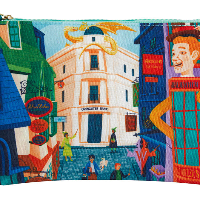 Harry Potter Exploring Diagon Alley accessory pouch by Insight Editions, featuring magical design and detailed craftsmanship.