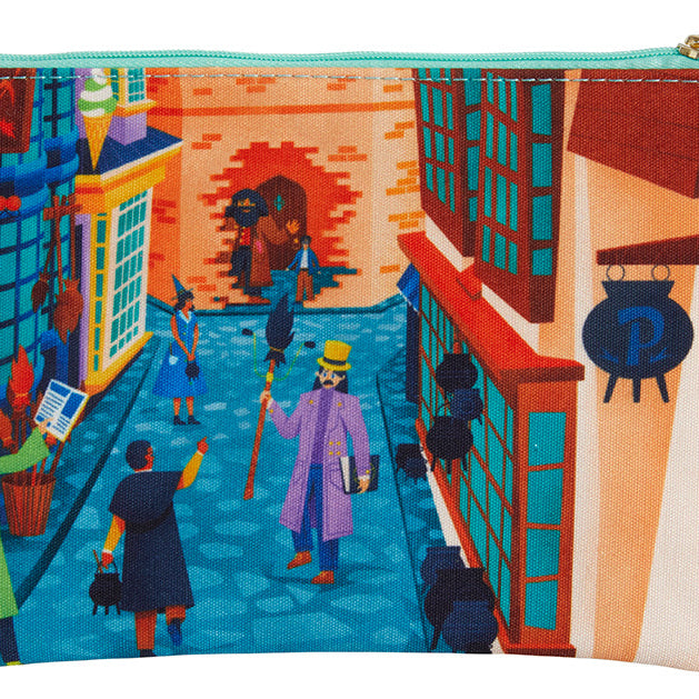 Harry Potter Exploring Diagon Alley accessory pouch by Insight Editions, featuring magical design and spacious storage for collectibles.