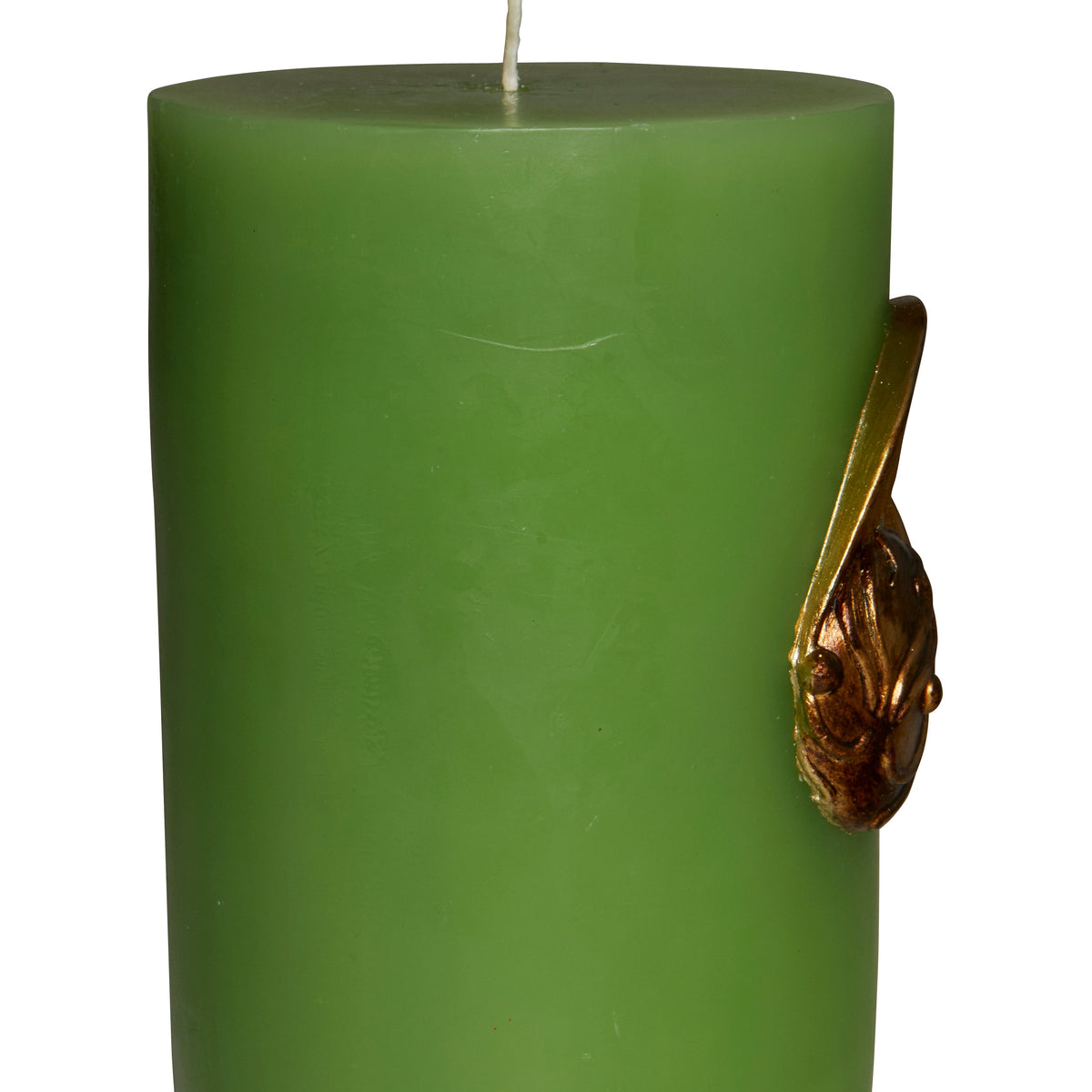 Harry Potter Golden Snitch sculpted insignia candle, a decorative home good featuring detailed gold-colored design.