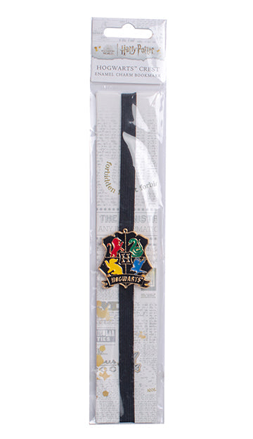 Harry Potter Hogwarts Crest enamel charm bookmark with magical crest design, ideal for Harry Potter fans and book lovers.