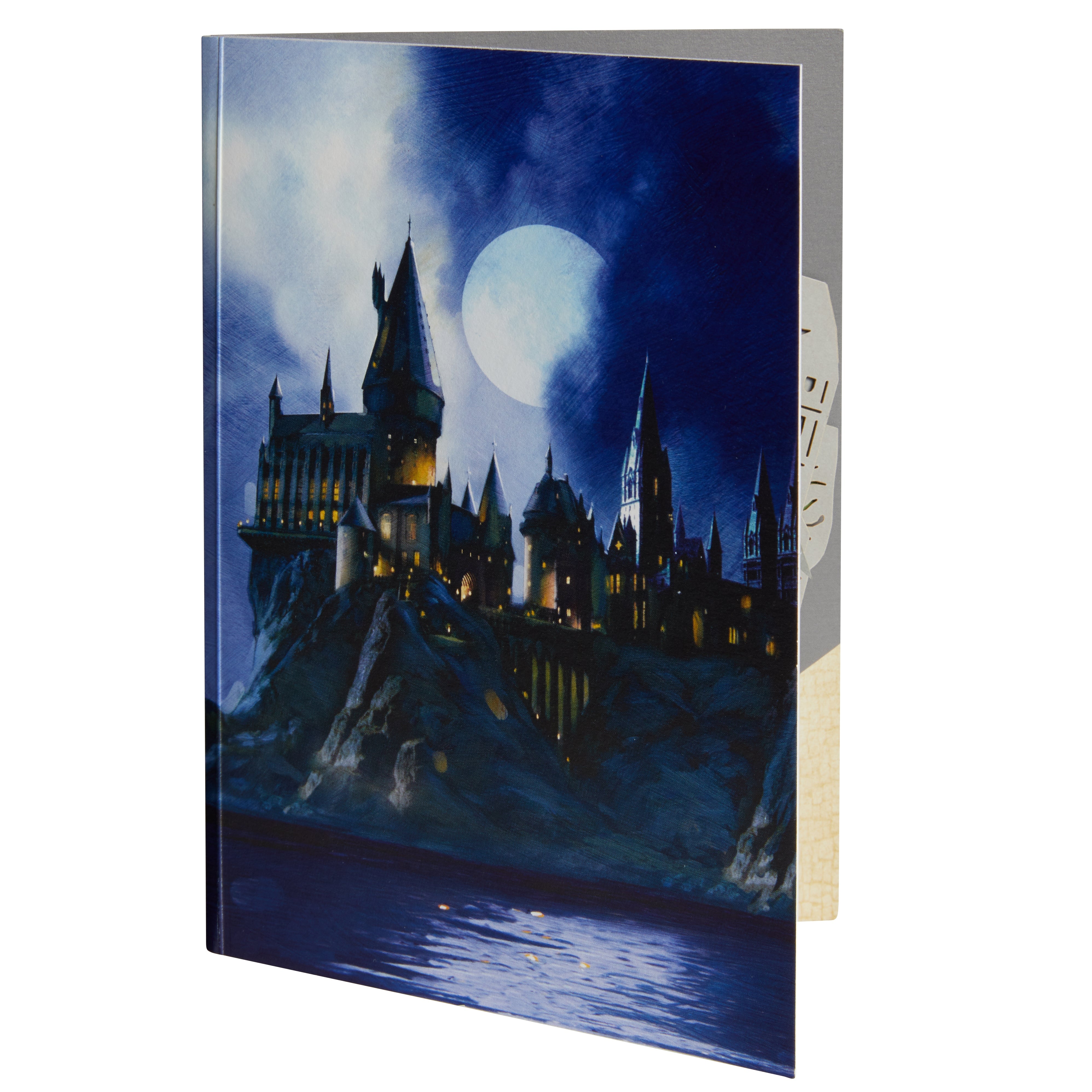 Harry Potter Hogwarts Signature Pop-Up Card by Insight Editions, detailed paper-crafted Hogwarts castle with magical design.
