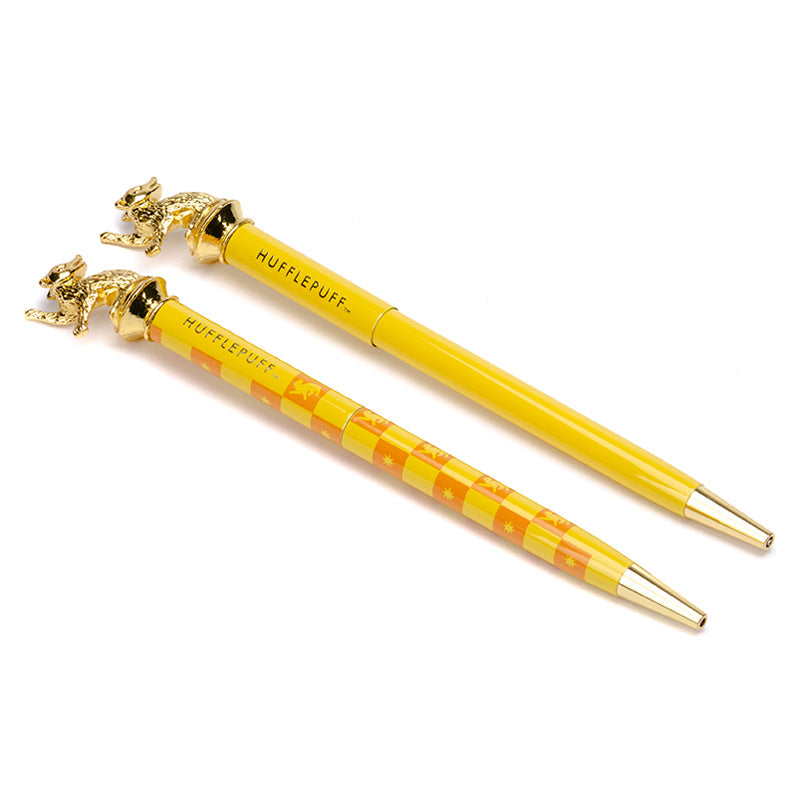 Harry Potter Hufflepuff pen and pencil set with matching ink and graphite writing tools from Insight Editions.