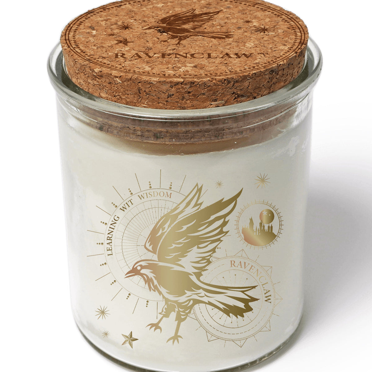 Color-changing Ravenclaw candle from Harry Potter by Insight Editions, featuring a magical design for home decor.