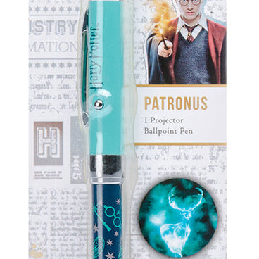 Harry Potter Patronus Projector Pen by Insight Editions, a sleek home decor pen with a magical Patronus design.