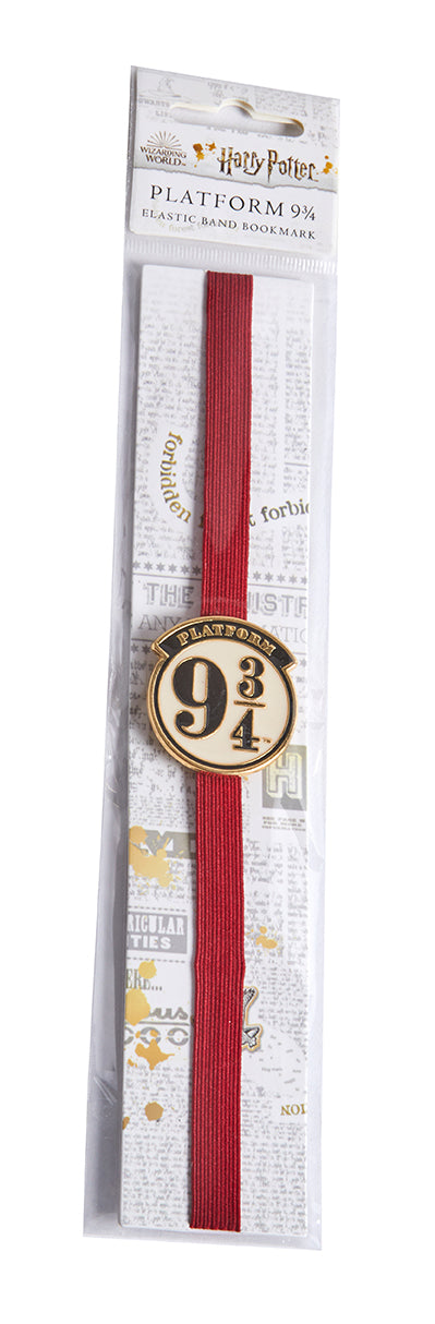Harry Potter Platform 9 3/4 enamel charm bookmark with Hogwarts-themed design and metal charm, perfect for book lovers.