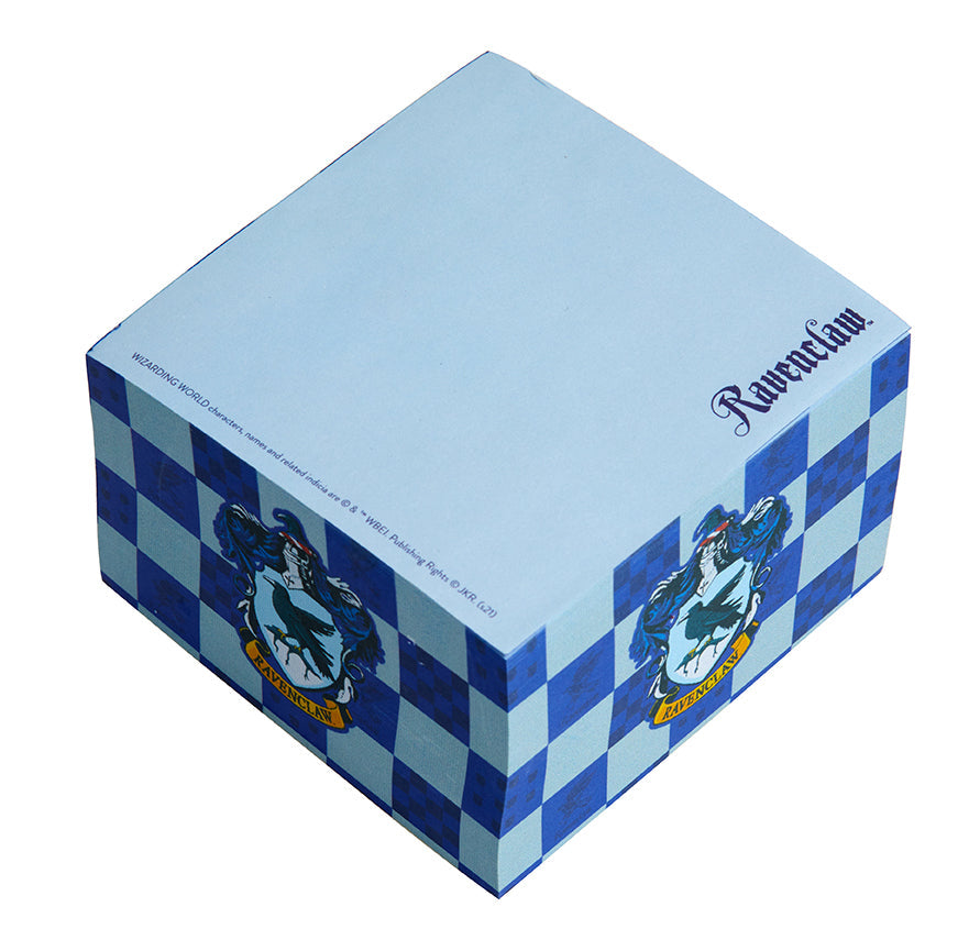 Harry Potter Ravenclaw Memo Cube from Insight Editions, featuring themed home office accessories with Ravenclaw crest and design.