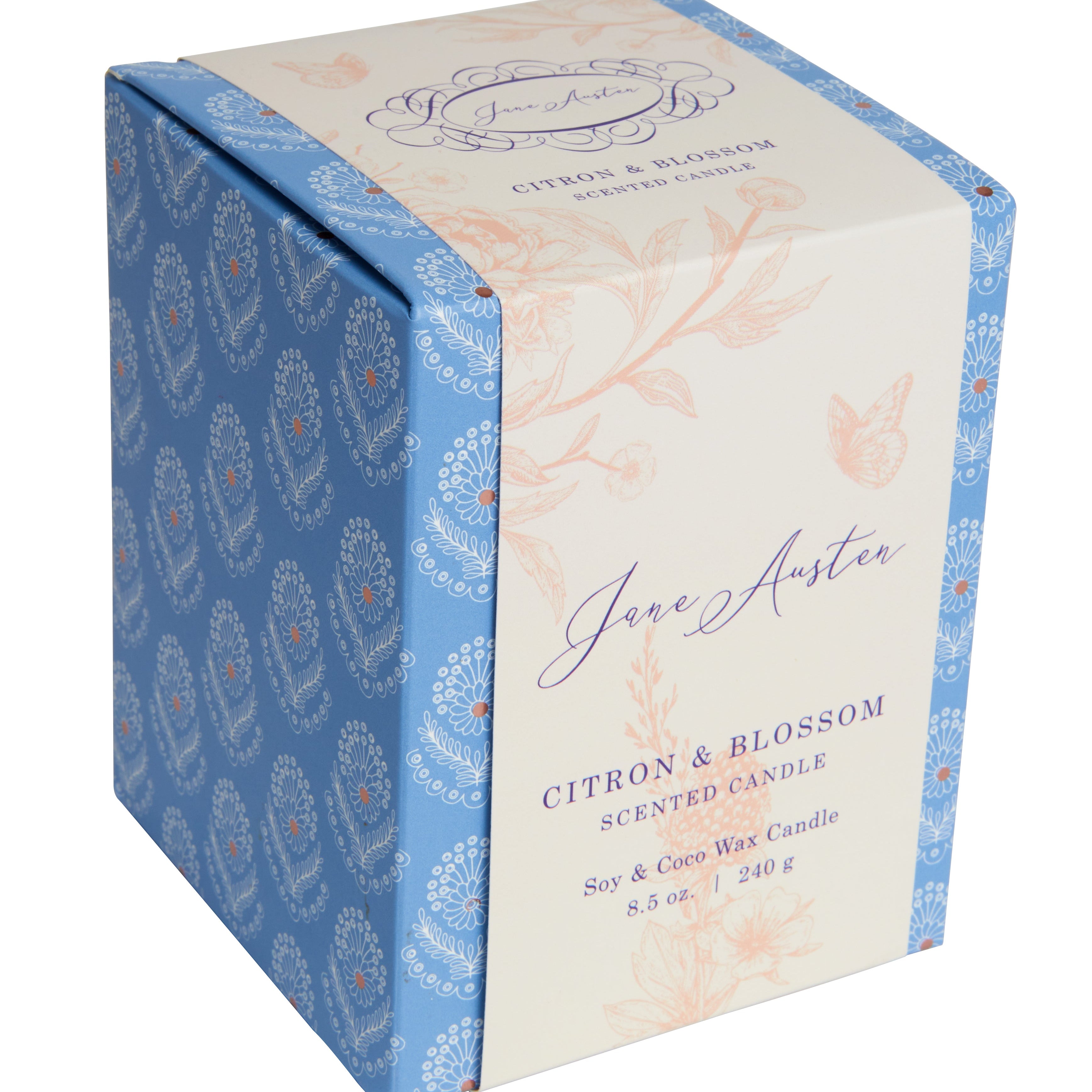 Jane Austen scented candle by Insight Editions, 8.5 oz. home fragrance with a decorative label and soft wax finish.