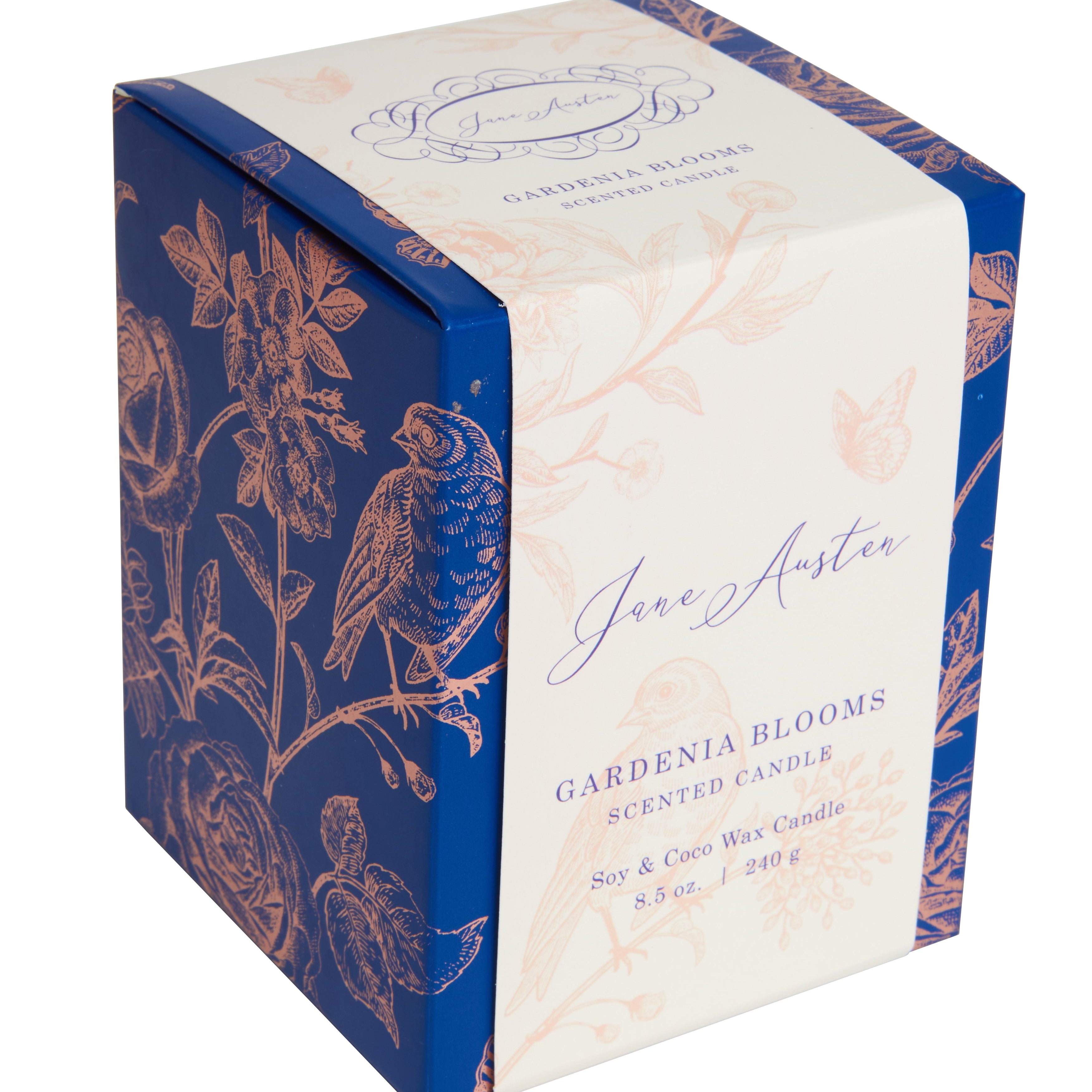 Jane Austen scented candle by Insight Editions, 8.5 oz., home decor candle with elegant design and floral fragrance.