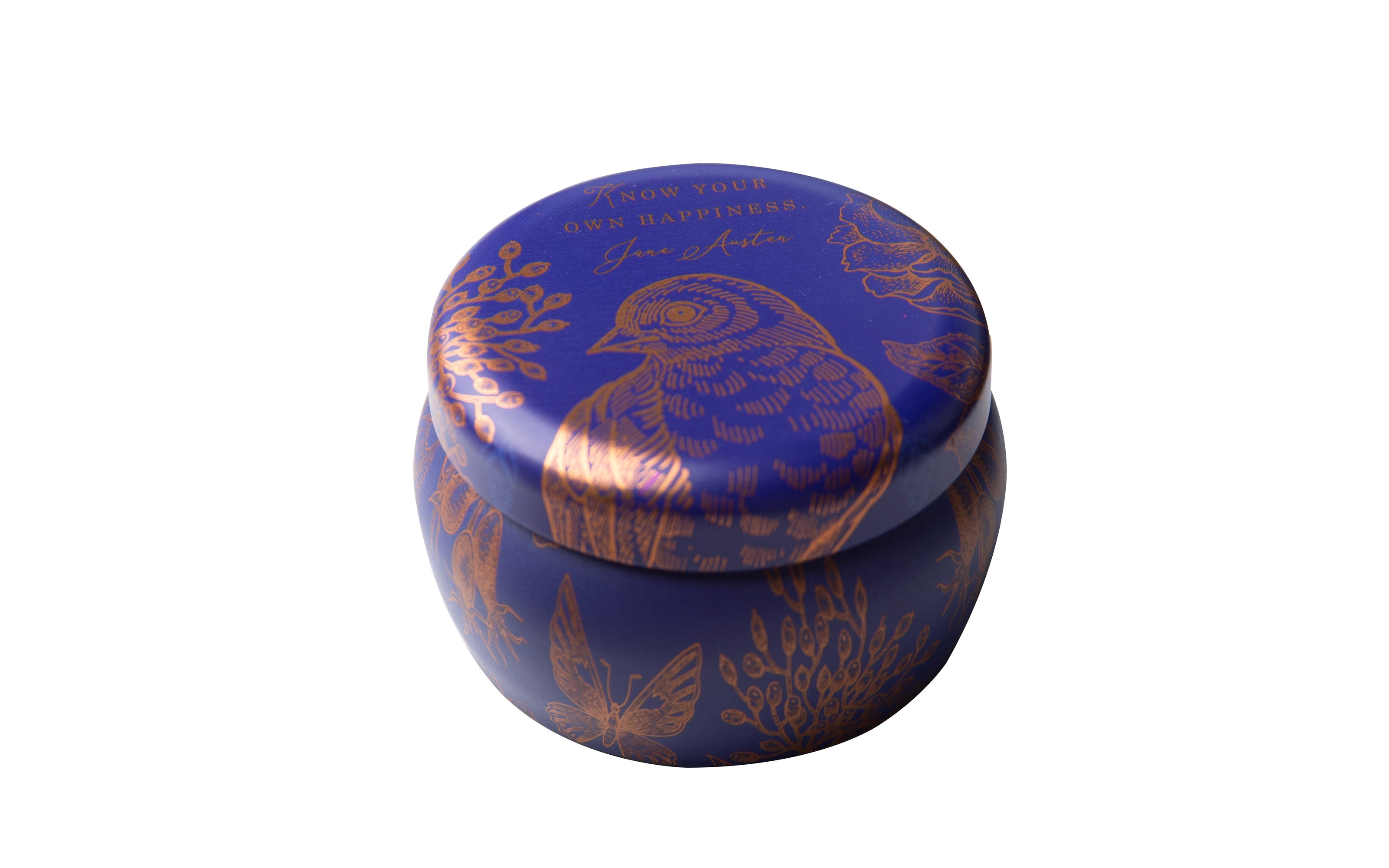 3oz Jane Austen scented tin candle by Insight Editions, featuring a decorative label and designed for home ambiance.