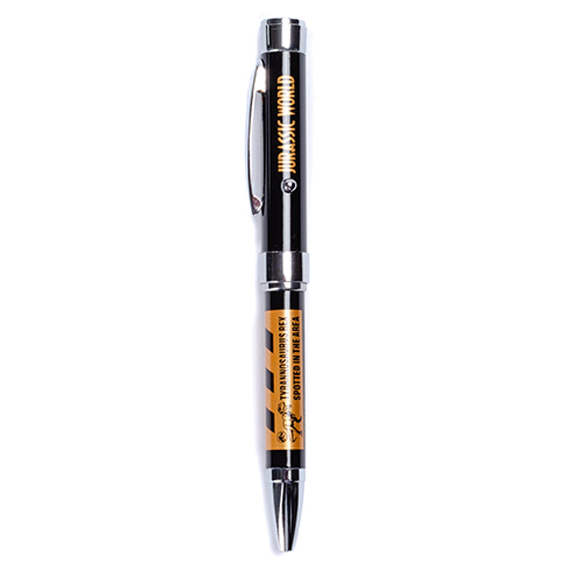 Jurassic World projector pen by Insight Editions, featuring a detailed dinosaur design and a built-in projector for home decor.