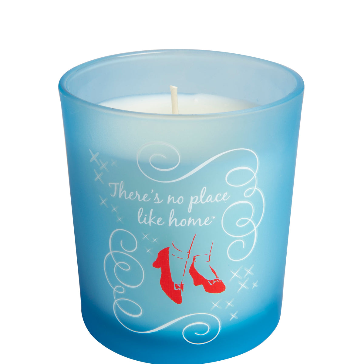 Glass candle featuring Wizard of Oz design by Insight Editions, perfect for home decor and cozy ambiance.