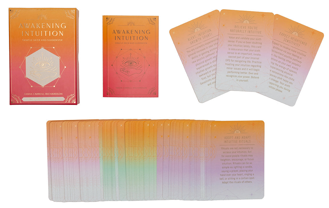 Insight Editions Awakening Intuition kit with cards and guidebook for enhancing intuitive abilities.