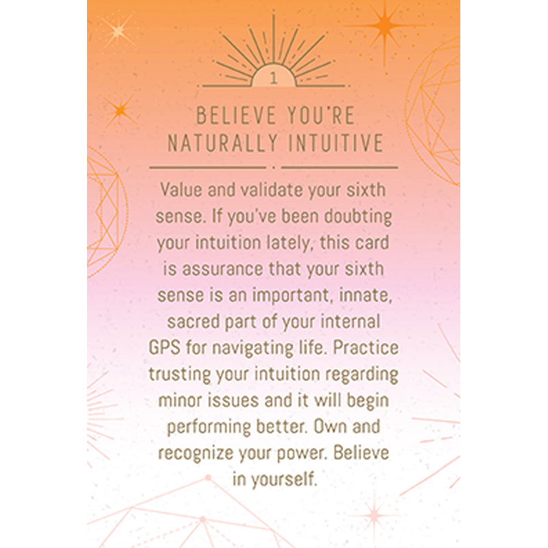 Insight Editions Awakening Intuition kit box with colorful artwork and guiding materials for developing intuitive skills.