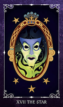 Disney Villains Tarot Deck and Guidebook kit by Insight Editions featuring illustrated villain-themed tarot cards and instructional guide.