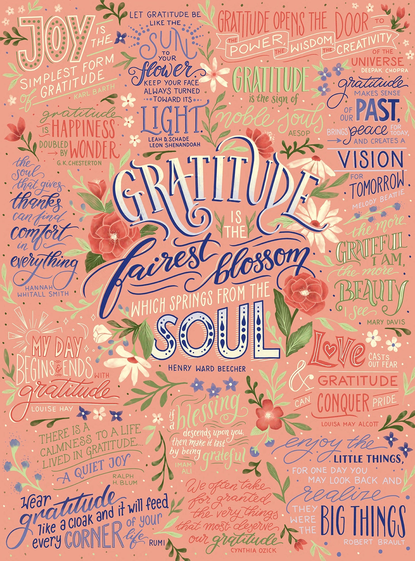 Insight Editions Gratitude Jigsaw Puzzle kit with colorful, intricate puzzle pieces and a gratitude-themed design.