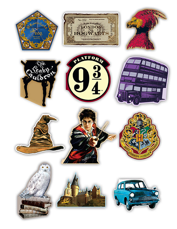Harry Potter boxed die-cut note cards set of 12 by Insight Editions, featuring wizard-themed stationery and magical designs.