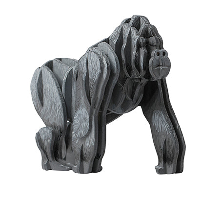 Insight Editions IncrediBuilds Gorilla animal collection kit with stationery, featuring a detailed paper gorilla model and gift accessories.