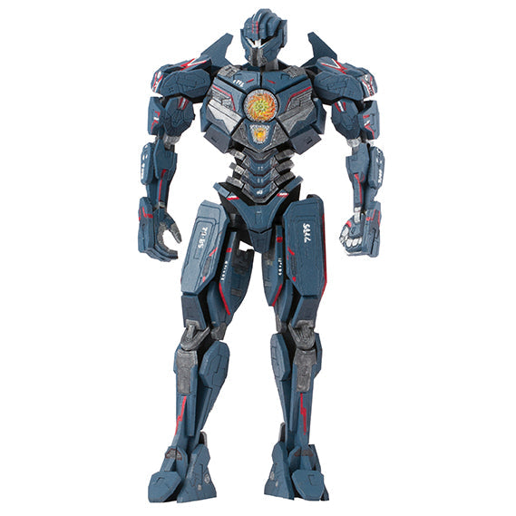 IncrediBuilds Pacific Rim Uprising Gipsy Avenger 3D wood model kit with poster, featuring detailed parts and a sleek design.