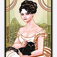 Christina Ricci's Cat Full of Spiders Tarot Deck and Guidebook kit by Insight Editions, featuring a softbound tarot deck and guidebook.