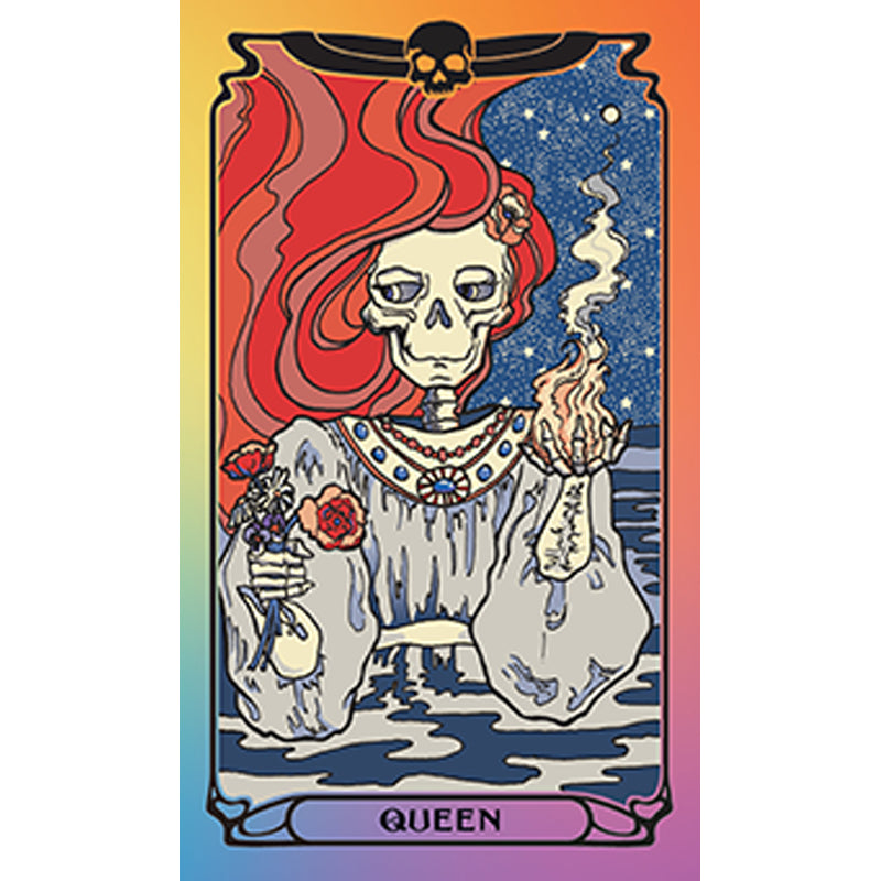 Softbound Grateful Dead Tarot Deck and Guidebook kit by Insight Editions, featuring colorful tarot cards and instructional guide.