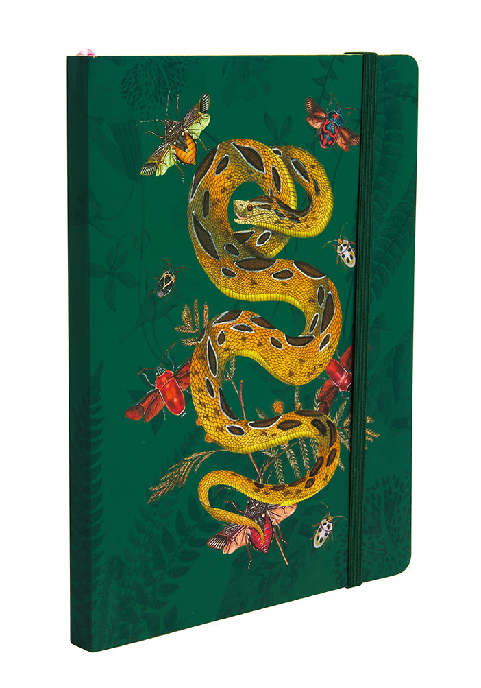 Softcover Art of Nature Garden Gathering Notebook by Insight Editions featuring elastic band closure and botanical cover design