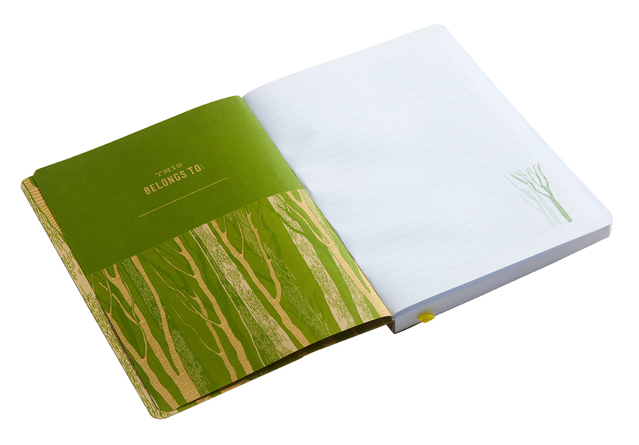 Insight Editions Conservation Softcover Notebook with black cover and lined pages for note-taking and journaling.