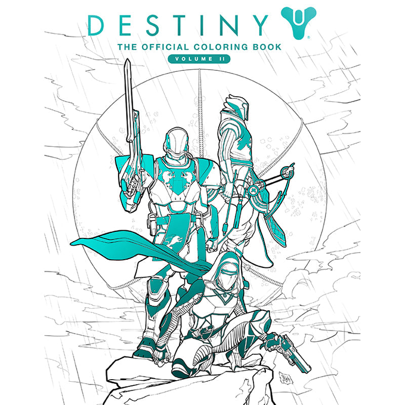 Softcover Destiny: The Official Coloring Book Vol. 2 by Insight Editions featuring vibrant Destiny-themed illustrations for coloring.