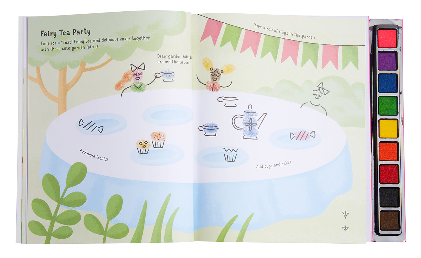 Softcover Fingerprint Fairies book by Insight Editions featuring whimsical fairy illustrations on the cover.