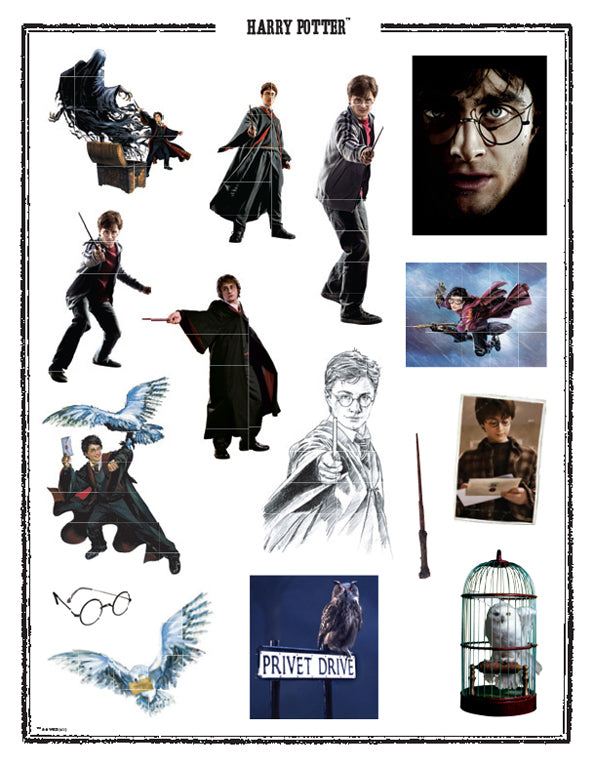 Softcover Harry Potter sticker collection by Insight Editions featuring magical-themed stickers on a white background.
