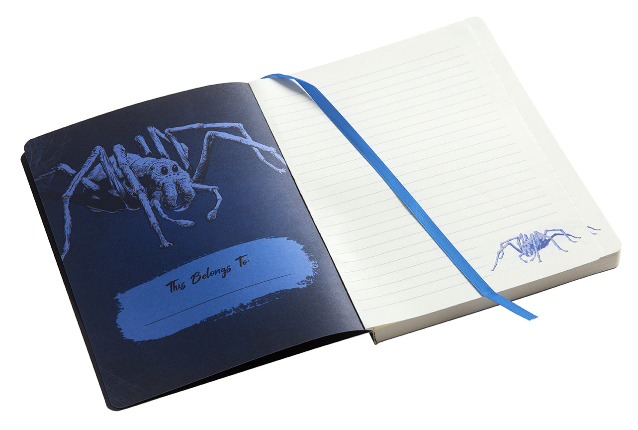 Harry Potter Aragog softcover notebook by Insight Editions featuring Aragog spider illustration on the cover.