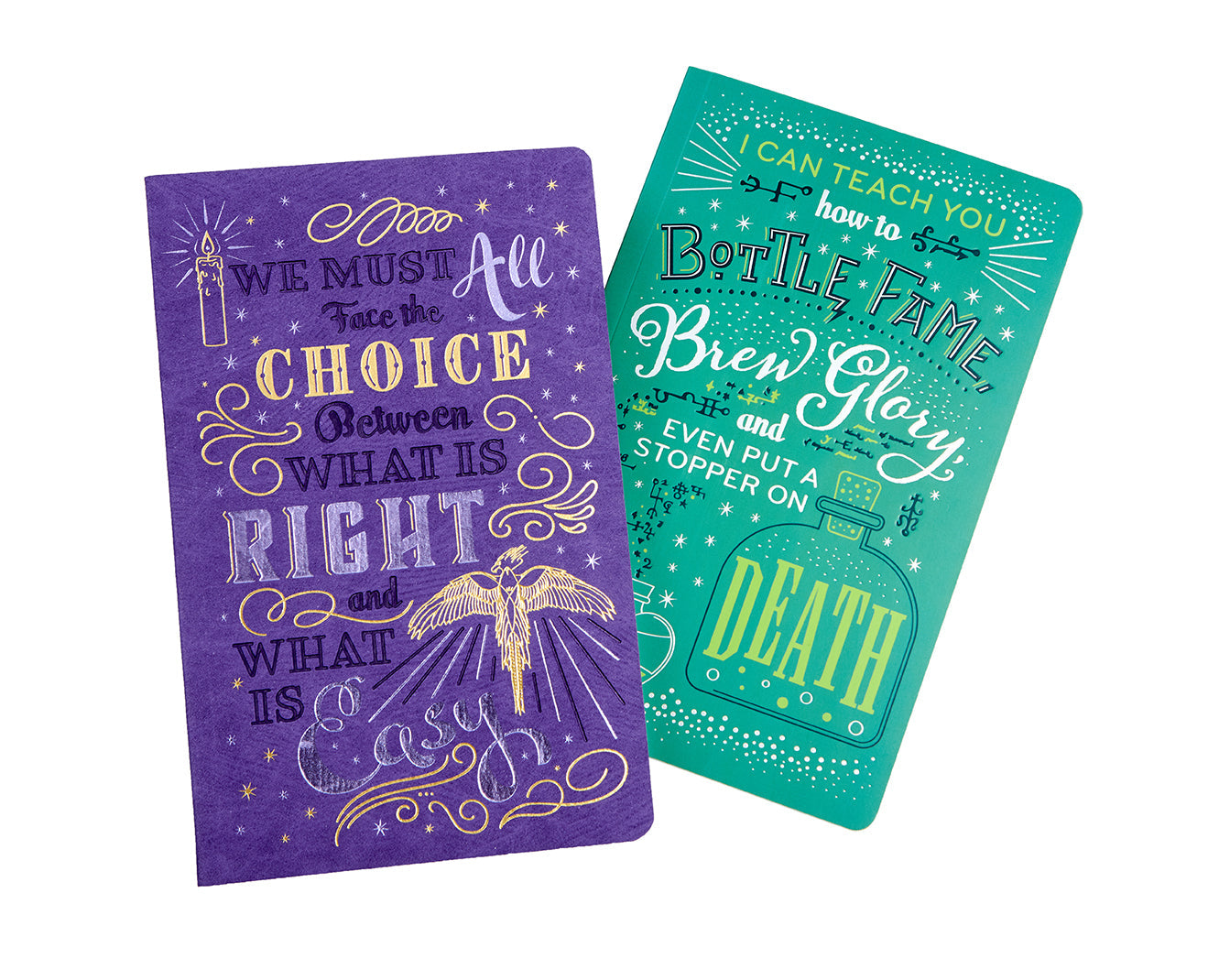 Set of two Harry Potter character notebooks by Insight Editions, softcover collection featuring magical themed covers.