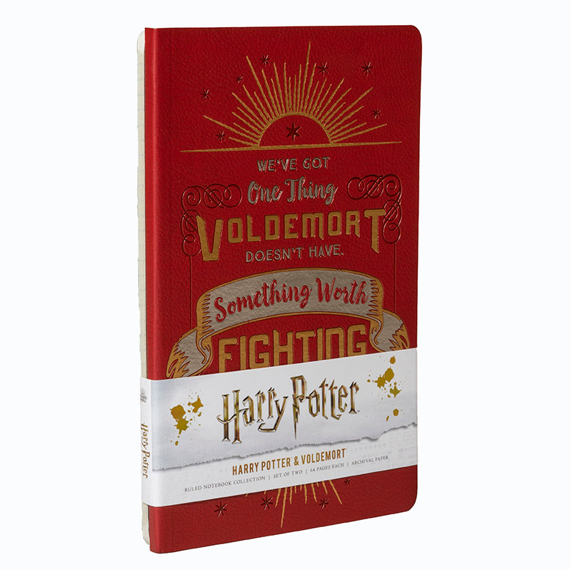 Set of 2 Harry Potter character softcover notebooks from Insight Editions featuring magical wizard-themed covers.