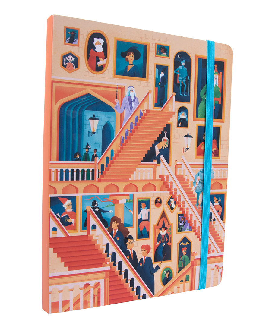 Softcover Harry Potter Exploring Hogwarts The Grand Staircase Notebook with detailed cover art by Insight Editions.