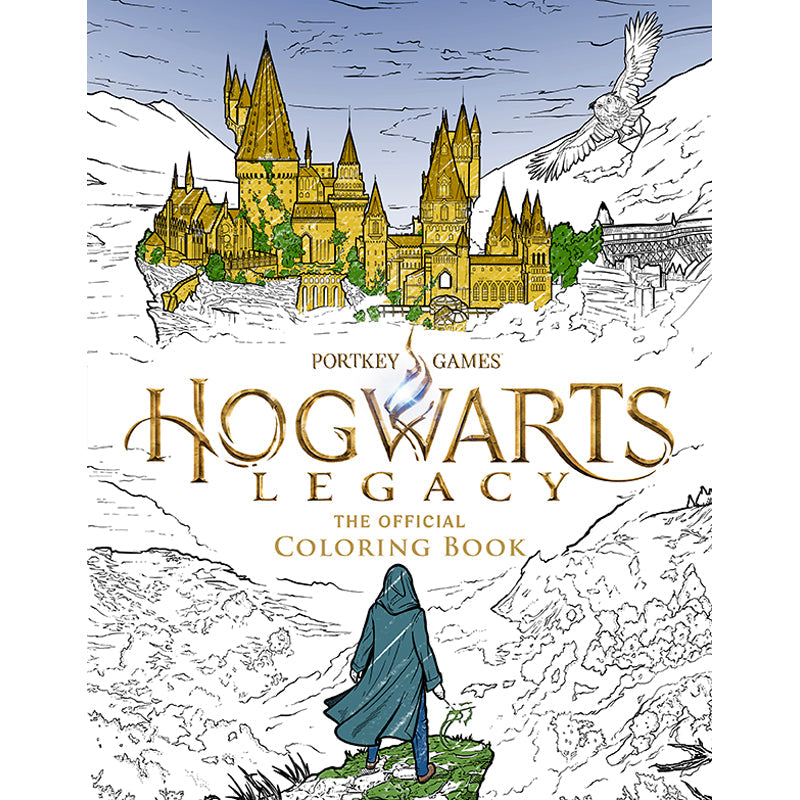 Softcover Hogwarts Legacy coloring book by Insight Editions featuring magical illustrations from the popular game.