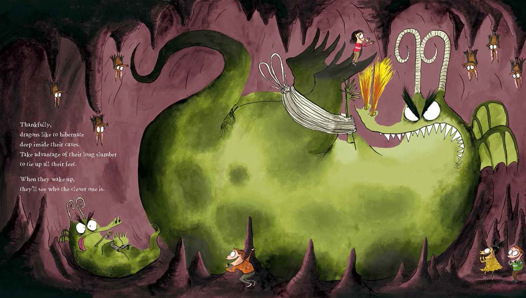 Softcover book titled "How to Defeat Dragons" by Insight Editions, featuring a colorful fantasy-themed cover design.