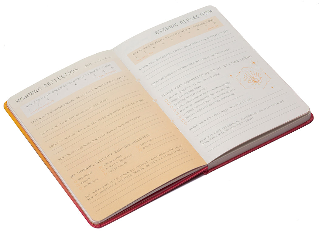 Softcover book titled "Intuition" by Insight Editions, featuring a close-up of the cover with artistic design and branding details.