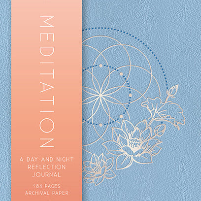 Softcover meditation book by Insight Editions featuring calming imagery on the cover.