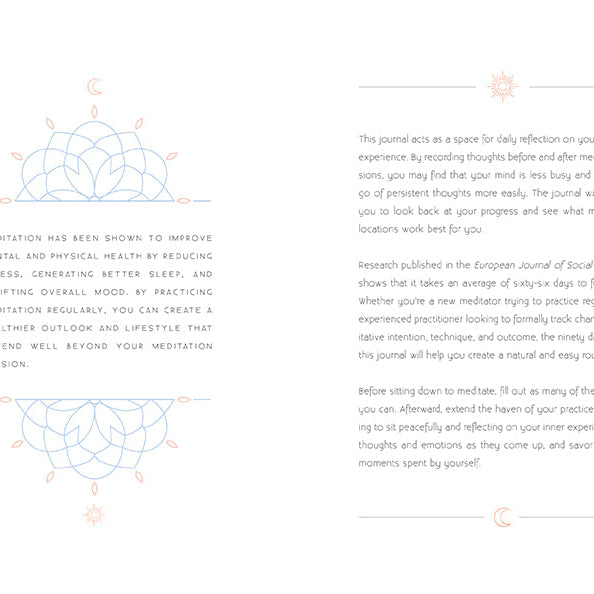 Softcover meditation book by Insight Editions featuring calming imagery and relaxing design for mindfulness and meditation practice.