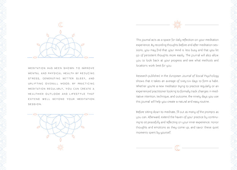 Softcover meditation book by Insight Editions featuring calming imagery and relaxing design for mindfulness and meditation practice.