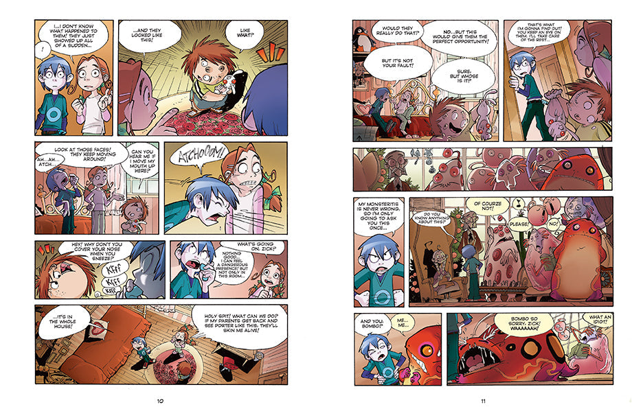 Softcover copy of Monster Allergy, Vol. 2 by Insight Editions featuring colorful cartoon characters and vibrant cover art.