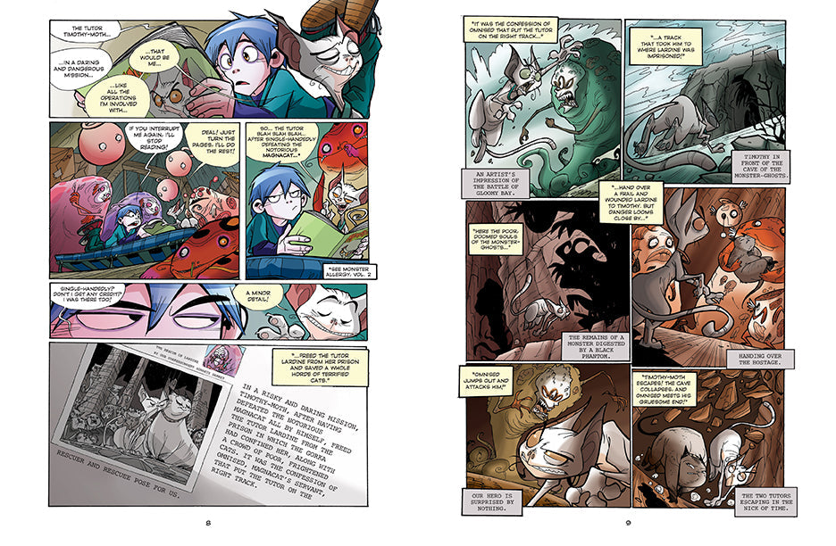 Softcover of Monster Allergy, Vol. 3 comic book by Insight Editions featuring colorful cover art and character illustrations.