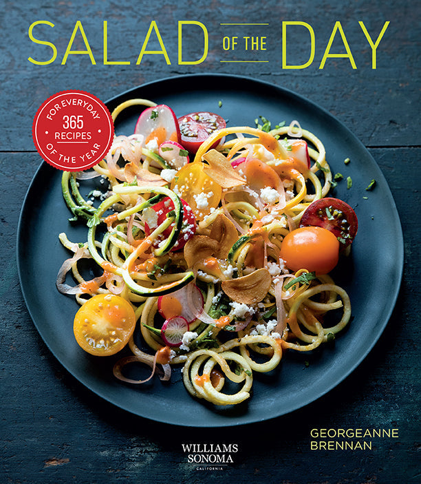 Softcover book titled "Salad of the Day" by Insight Editions, featuring colorful salad illustrations on the cover.